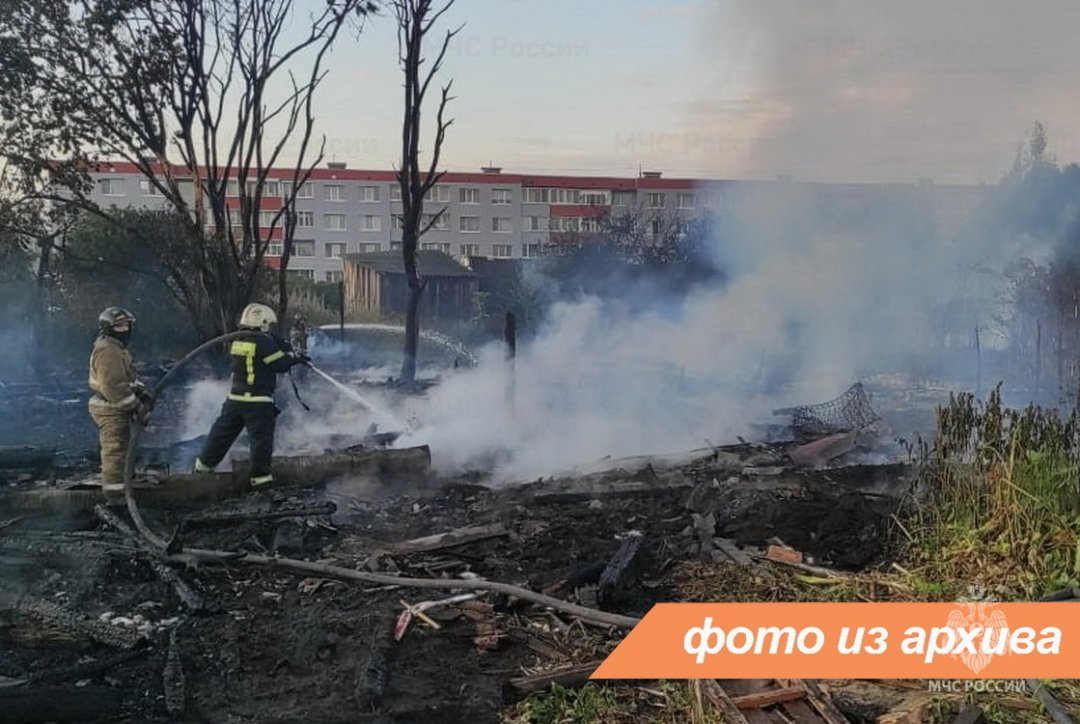 Пожарно-спасательное подразделение Ленинградской области ликвидировало пожар в Волховском районе